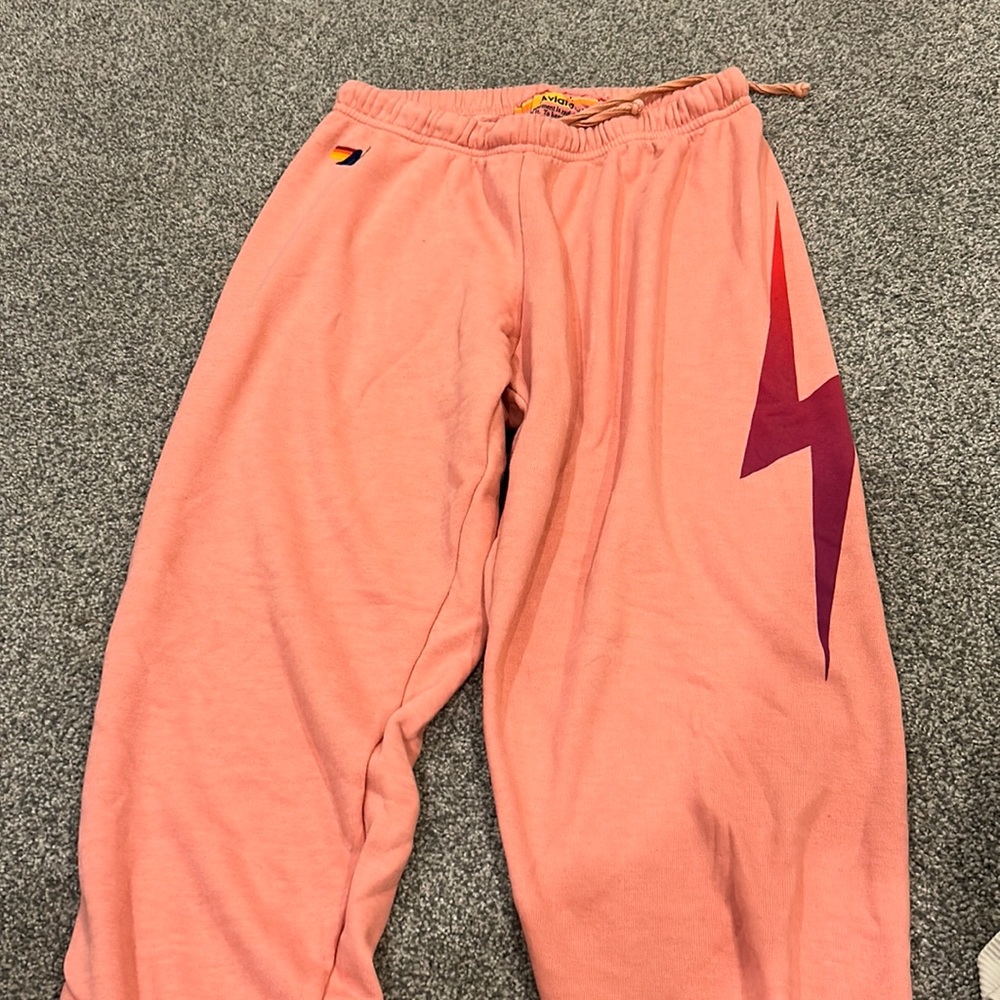 Aviator nation Bolt Sweatpants - Pink // Dark Pink